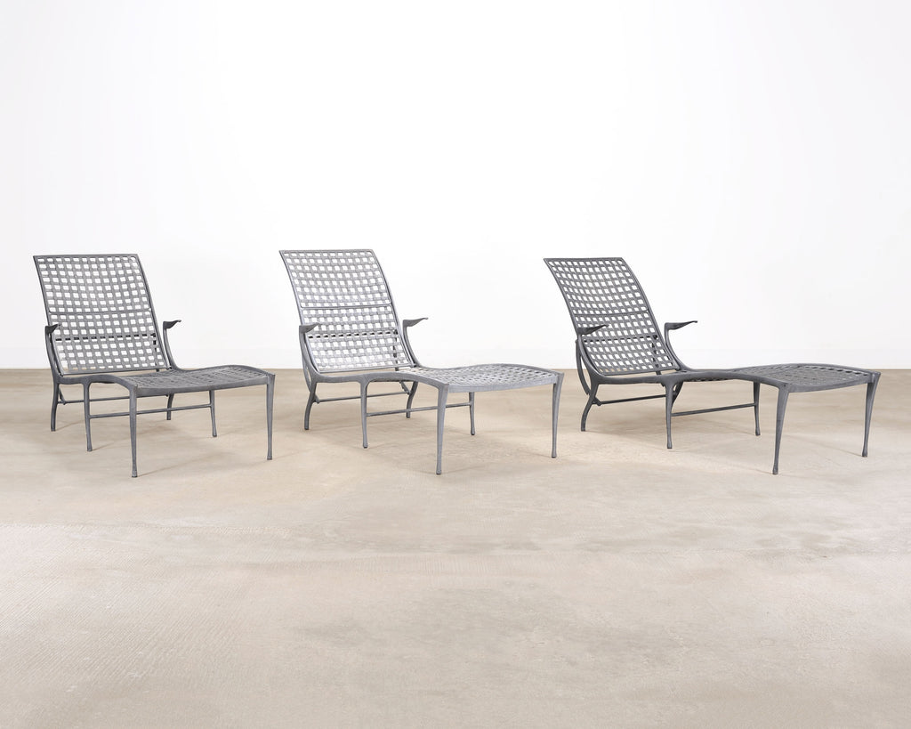 Set of Six Dan Johnson Brown Jordan Sol y Luna Chaise Lounges