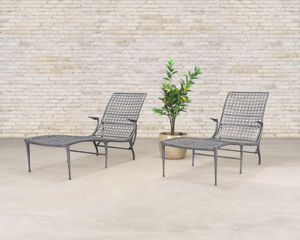 Set of Six Dan Johnson Brown Jordan Sol y Luna Chaise Lounges