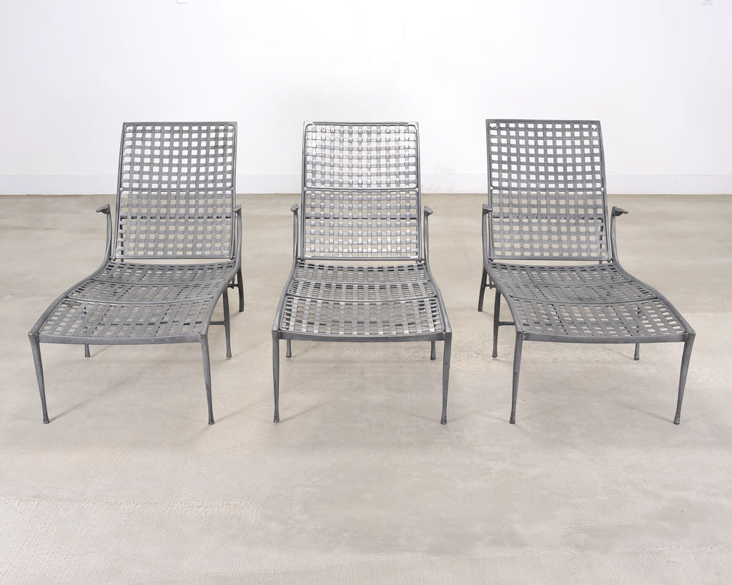 Set of Six Dan Johnson Brown Jordan Sol y Luna Chaise Lounges