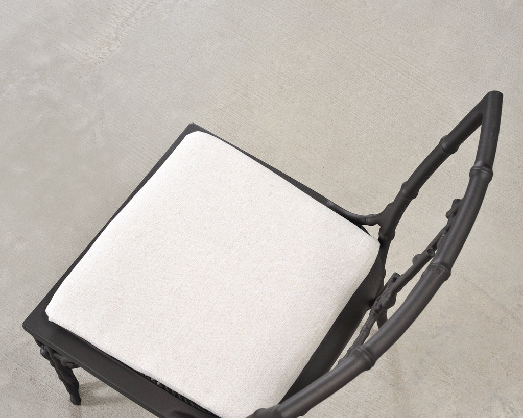 Set of Six Michael Taylor Bronzed Bamboo Garden Dining Chairs