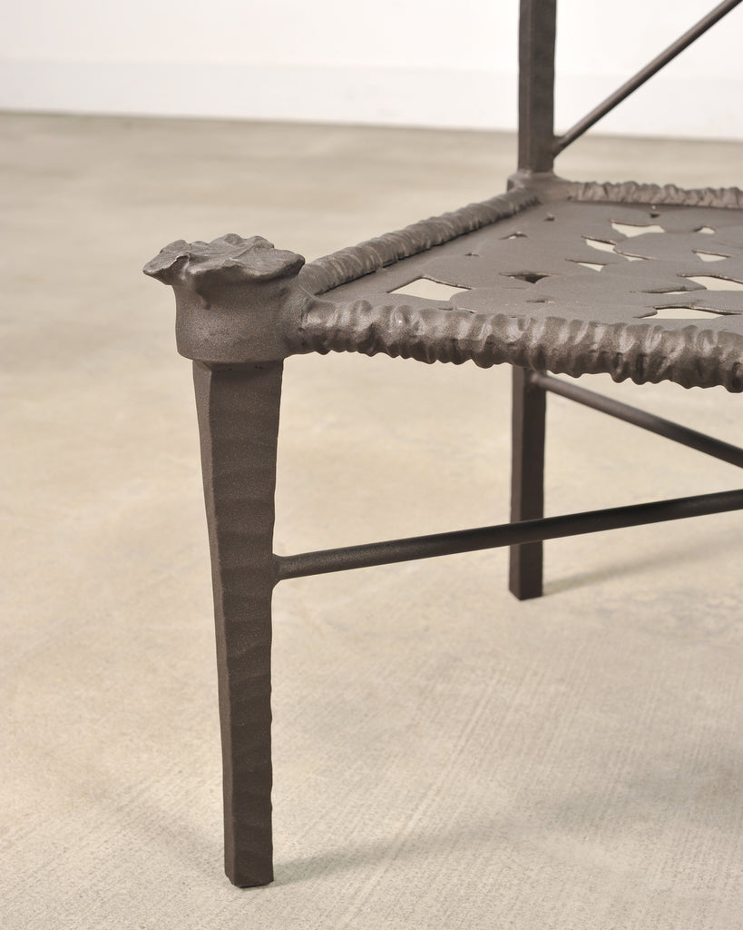 Set of Six Michael Taylor Arcadia High Back Bronzed Garden Chairs