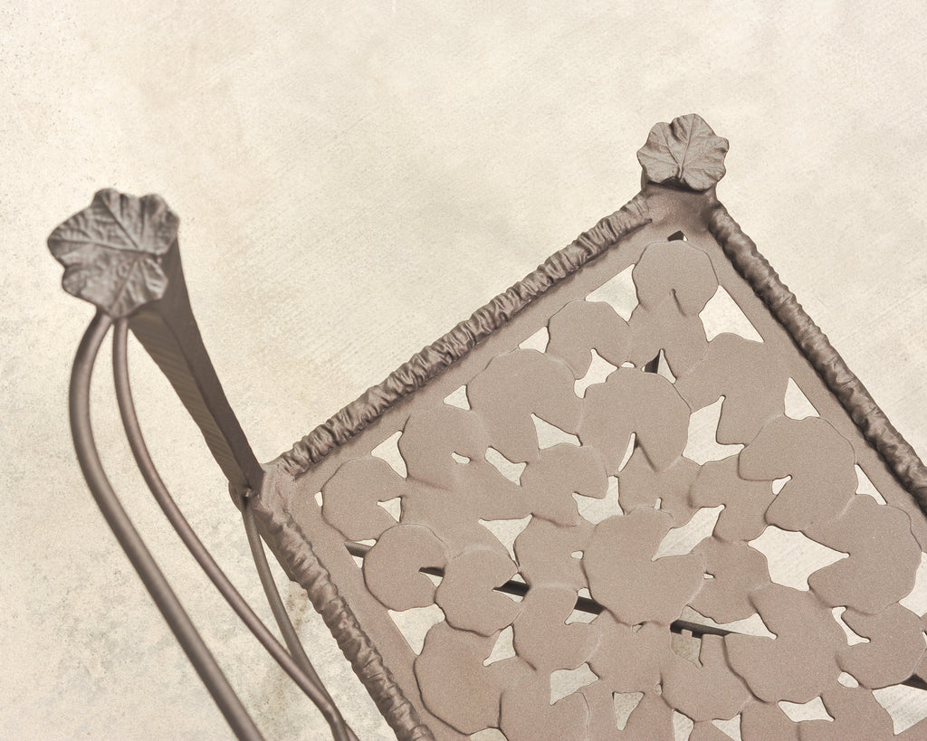 Set of Six Michael Taylor Arcadia High Back Bronzed Garden Chairs