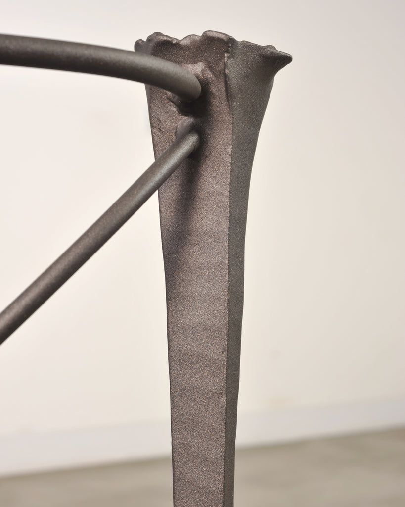 Set of Six Michael Taylor Arcadia High Back Bronzed Garden Chairs