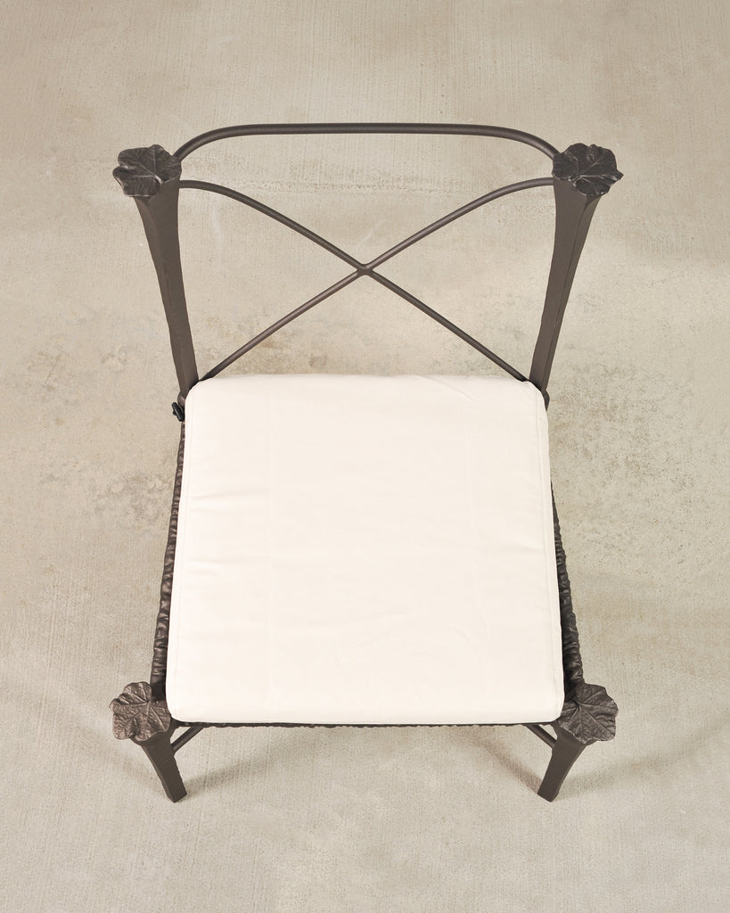 Set of Six Michael Taylor Arcadia High Back Bronzed Garden Chairs