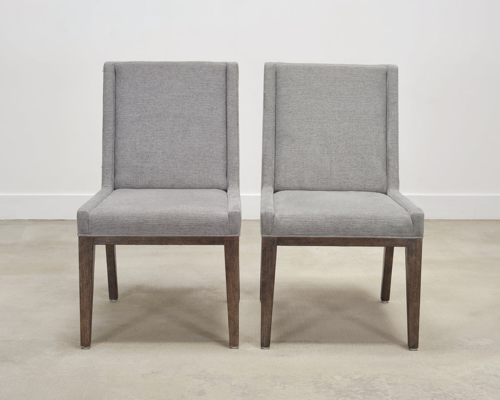 Set of Eight Bernhardt "Linea" Cerused Ash Dining Chairs