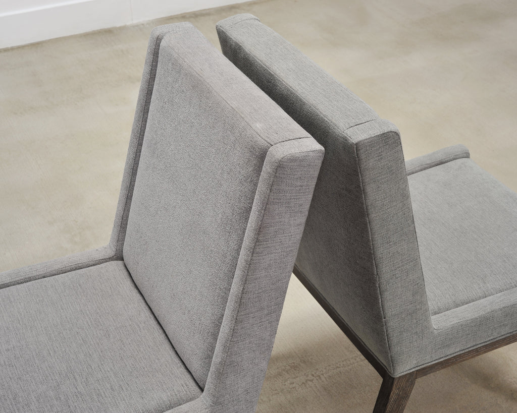 Set of Eight Bernhardt "Linea" Cerused Ash Dining Chairs