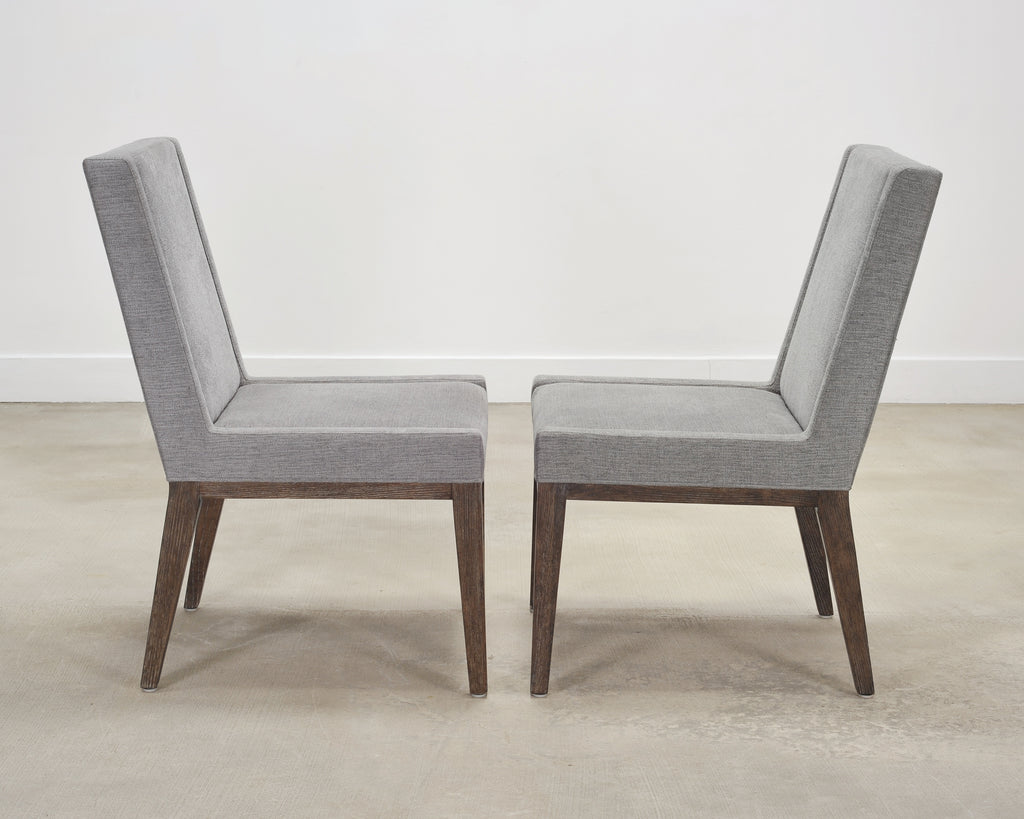 Set of Eight Bernhardt "Linea" Cerused Ash Dining Chairs