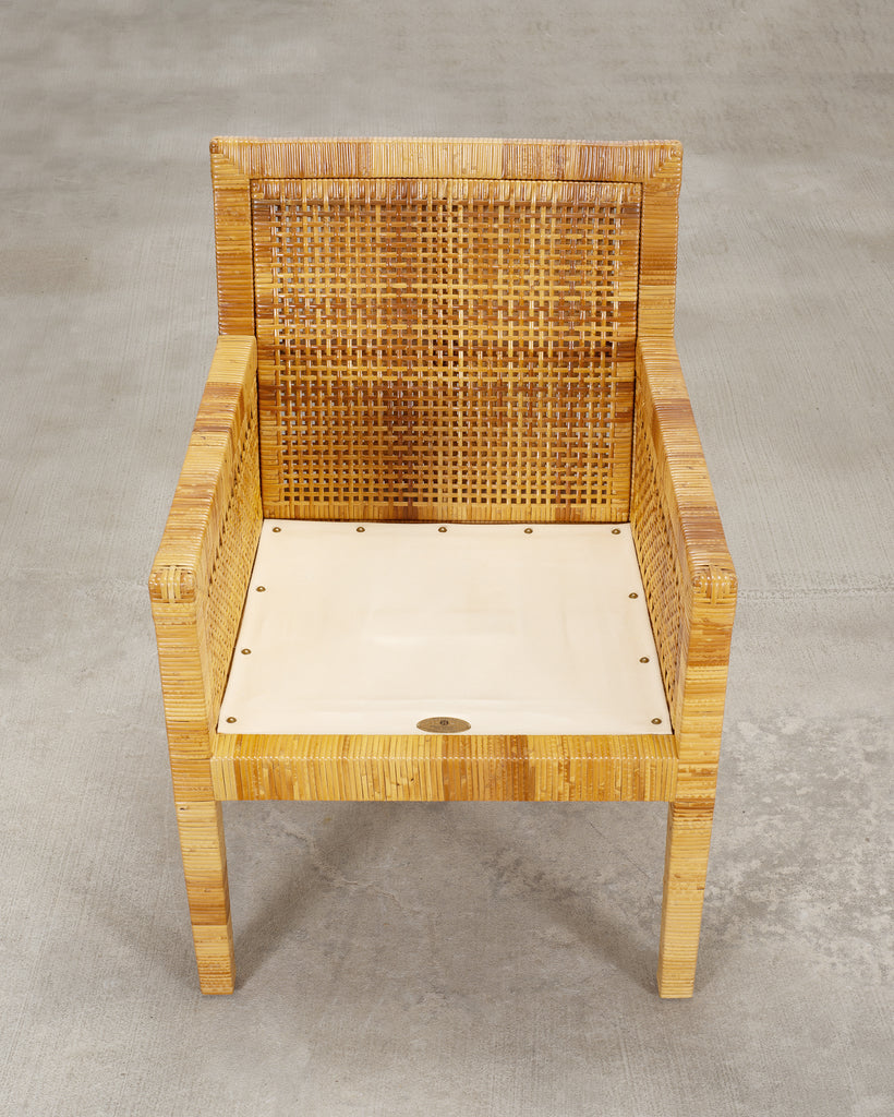 Set of 8 Billy Baldwin for Bielecky Brothers Cane Dining Chairs