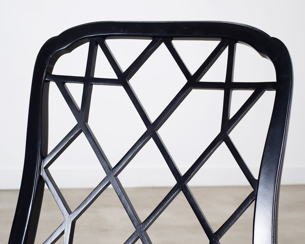 Set of Eight Chinese Chippendale Dining Chairs by Hickory Chair