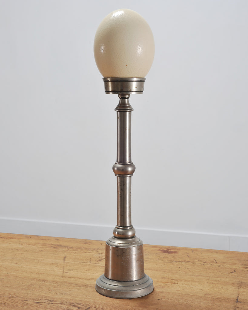 Set of Eight Mounted Ostrich Egg Finials by Artist Ira Yeager
