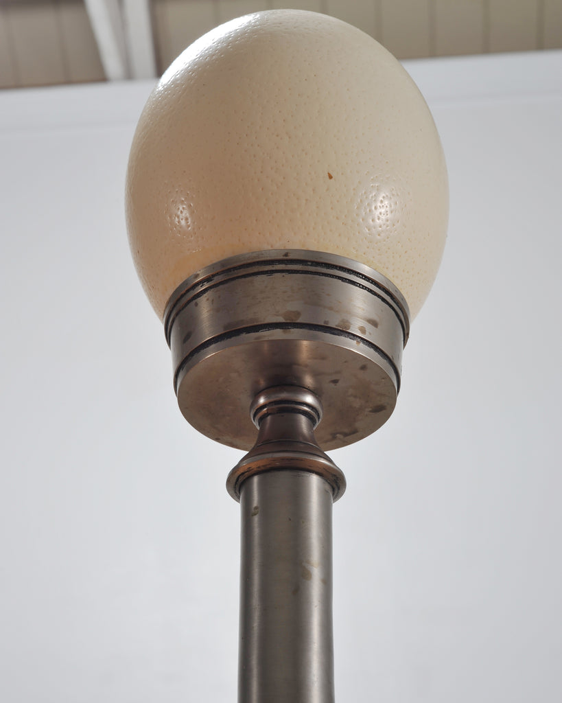 Set of Eight Mounted Ostrich Egg Finials by Artist Ira Yeager