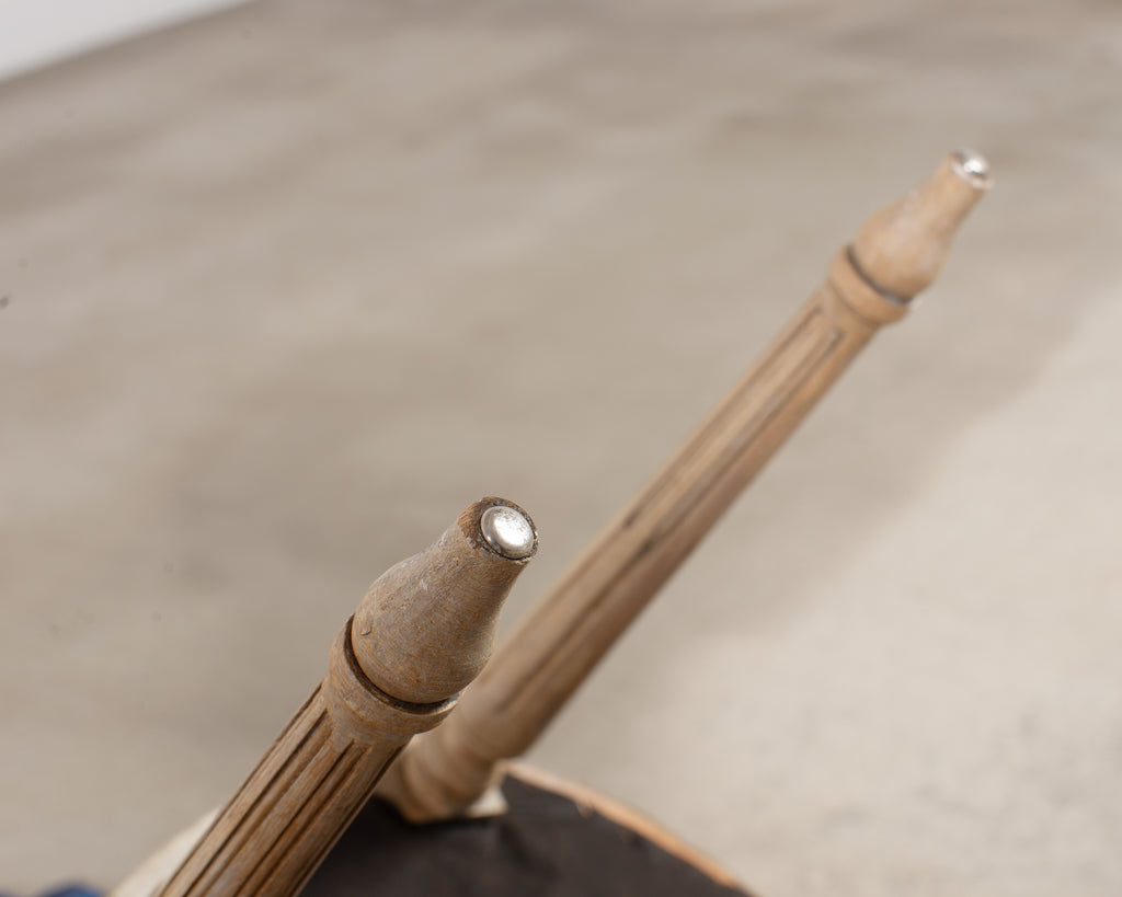 Set of Eight Louis XVI Style Caned Painted Dining Chairs