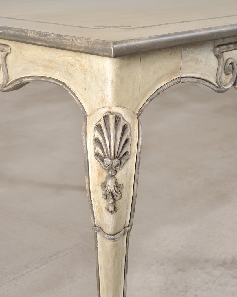 Dennis & Leen Beauvais Painted Square Salon Games Center Table