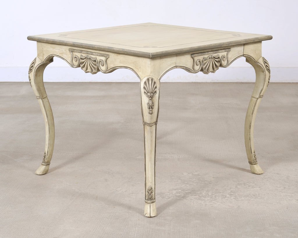 Dennis & Leen Beauvais Painted Square Salon Games Center Table
