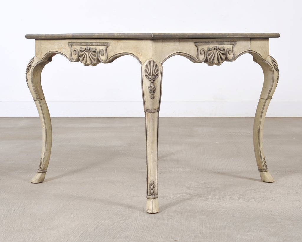 Dennis & Leen Beauvais Painted Square Salon Games Center Table