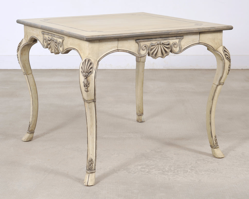 Dennis & Leen Beauvais Painted Square Salon Games Center Table