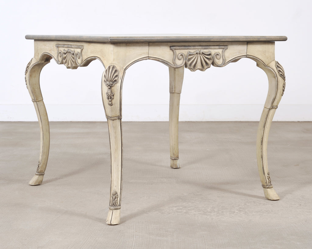 Dennis & Leen Beauvais Painted Square Salon Games Center Table