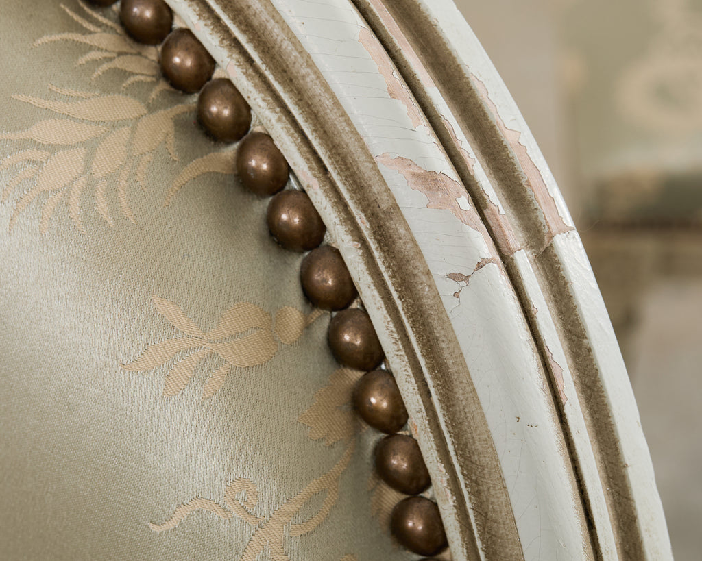 Set of Six French Louis XVI Style Painted Dining Chairs