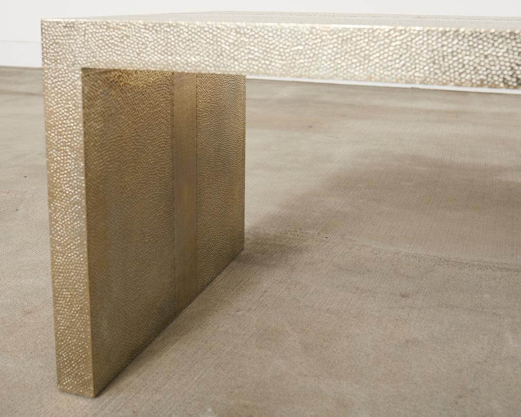 Alison Spear Stephanie Odegard White Bronze Cocktail Table