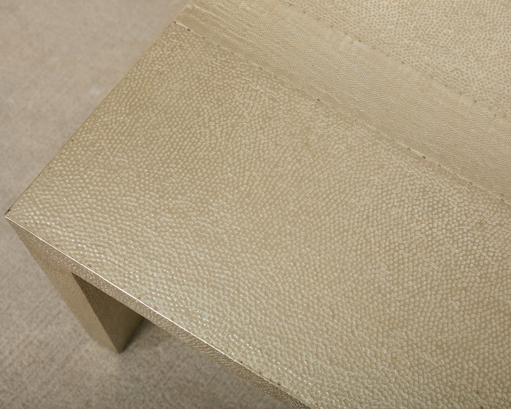 Alison Spear Stephanie Odegard White Bronze Cocktail Table