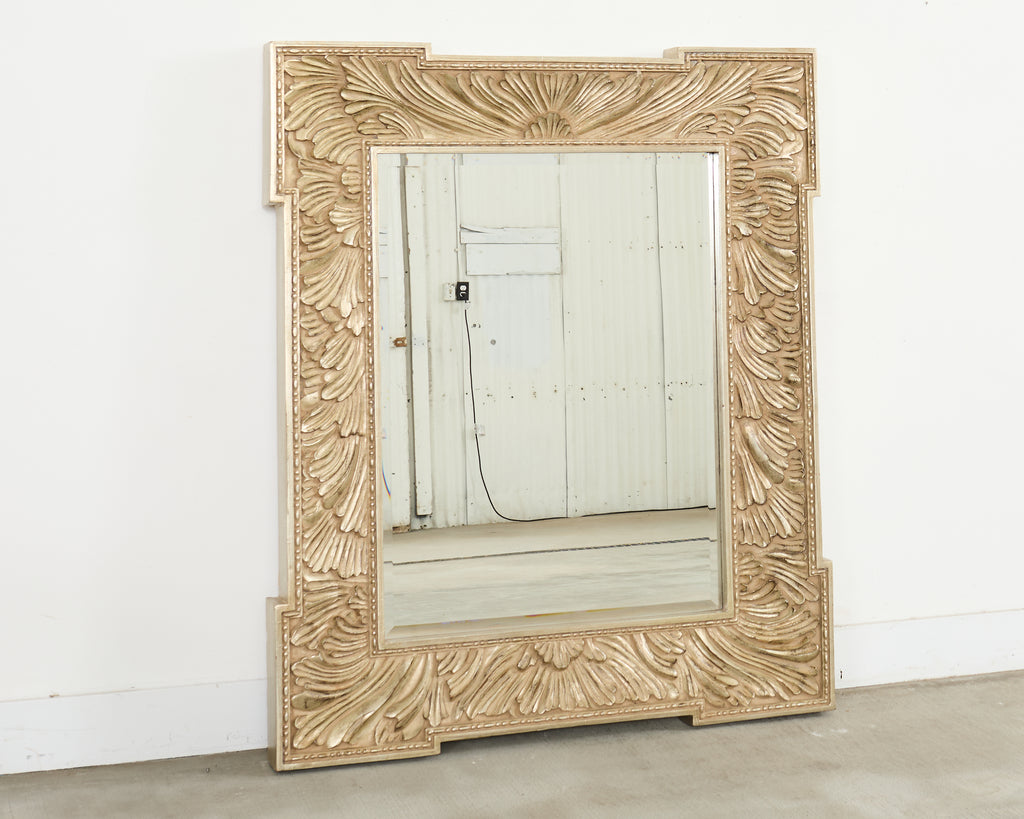 Howard Elliot Silver Gilt European Wall Mirror