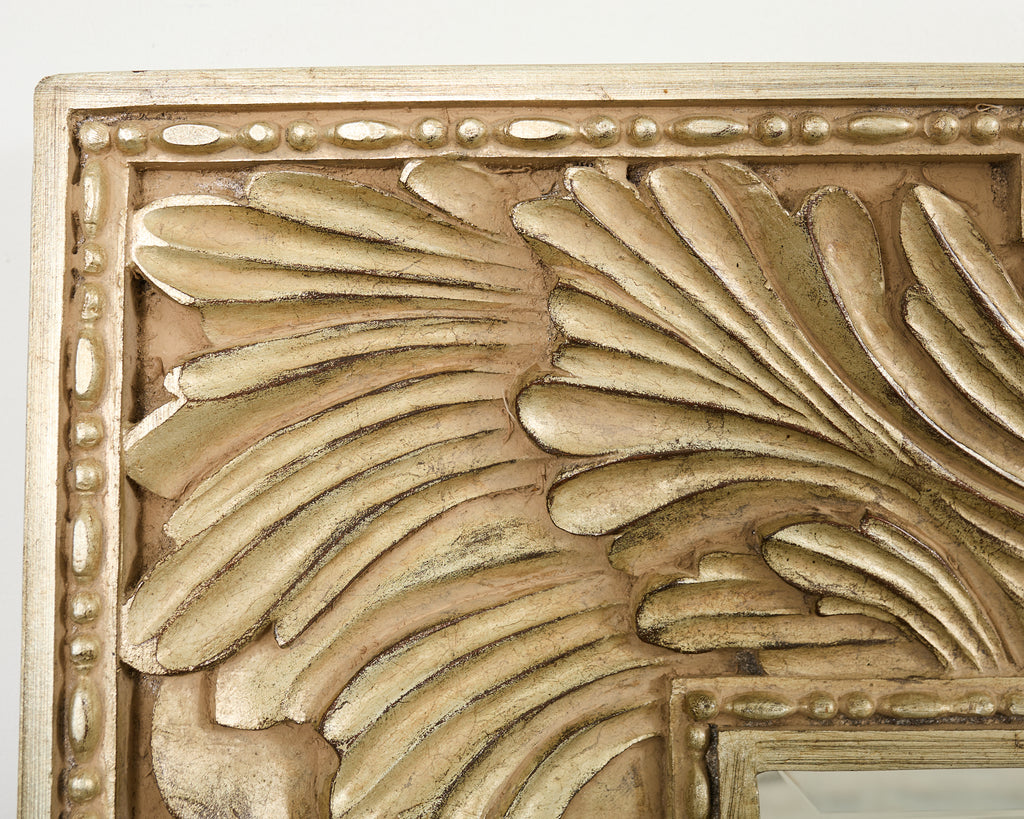Howard Elliot Silver Gilt European Wall Mirror