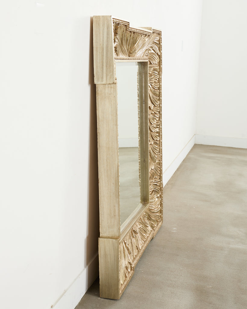 Howard Elliot Silver Gilt European Wall Mirror