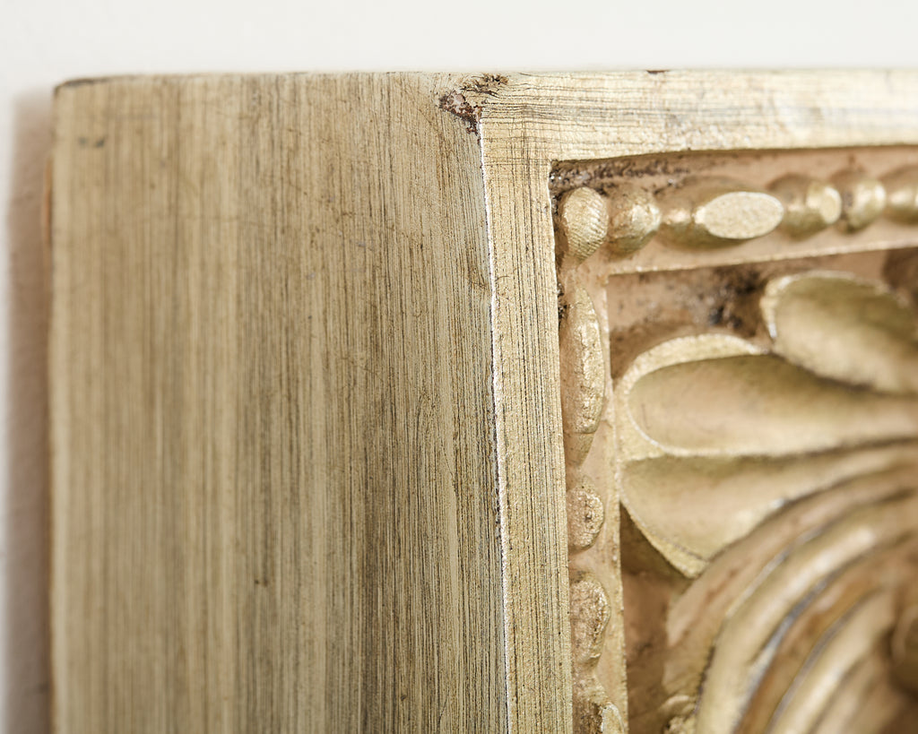 Howard Elliot Silver Gilt European Wall Mirror