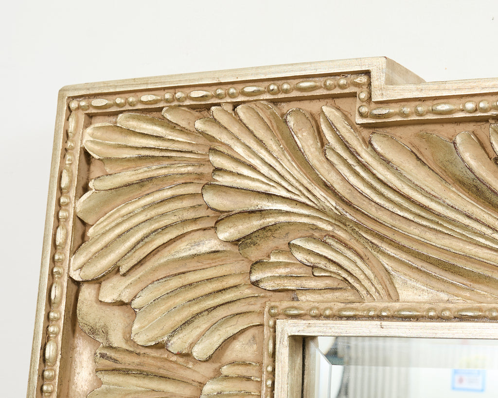 Howard Elliot Silver Gilt European Wall Mirror