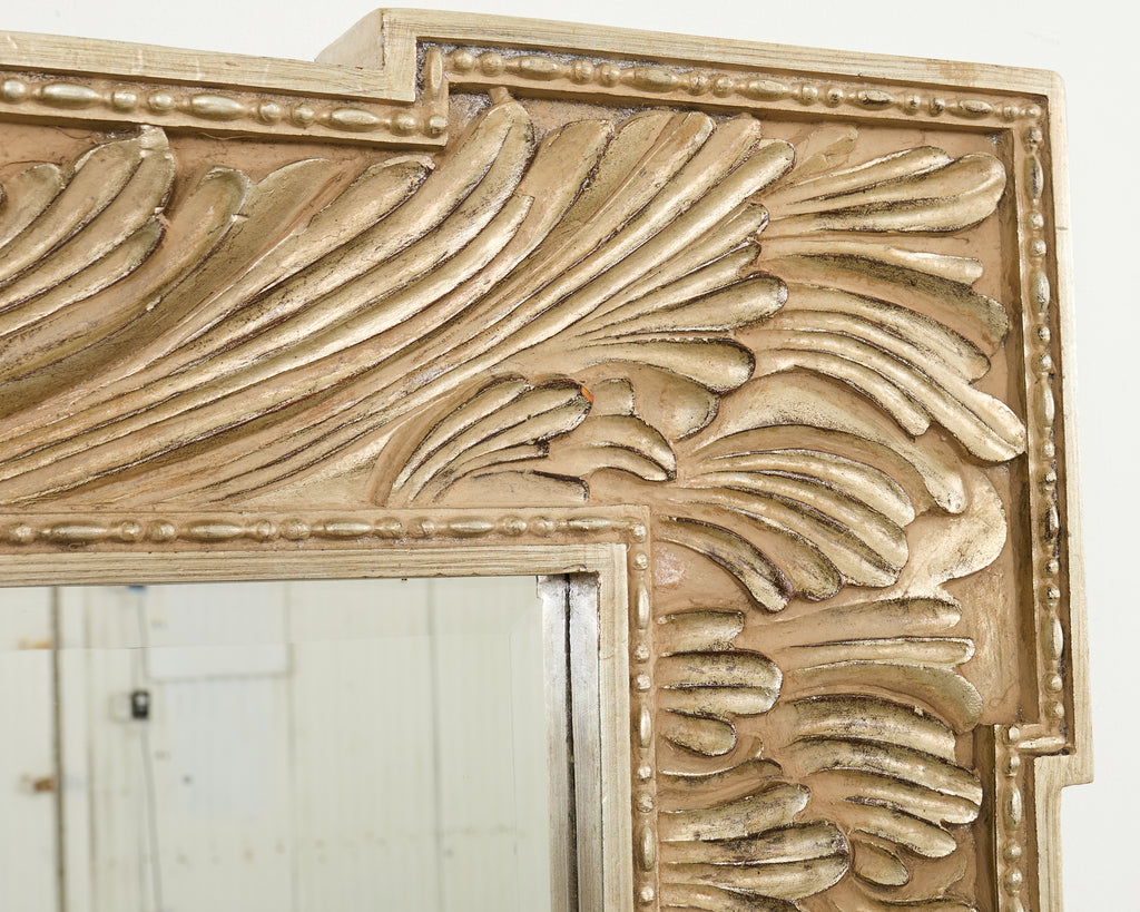 Howard Elliot Silver Gilt European Wall Mirror