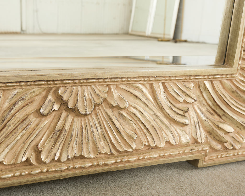 Howard Elliot Silver Gilt European Wall Mirror