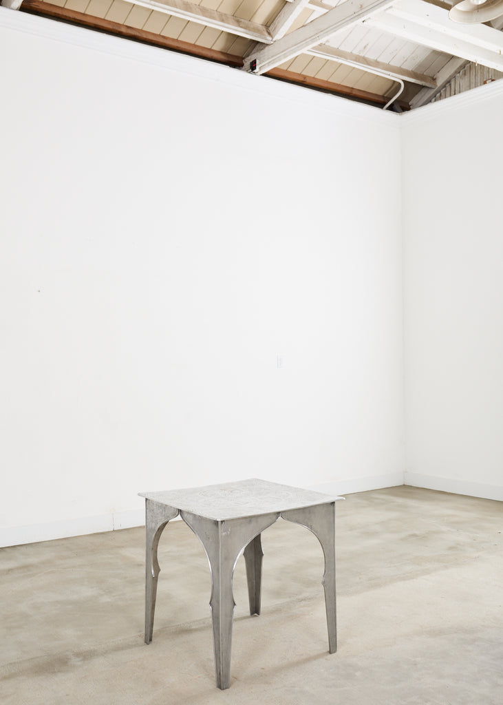 Moorish Middle Eastern Metal Etched Moroccan Center Table