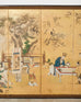 Pair of Japanese Edo Six Panel Screens Attributed Kano Toshun