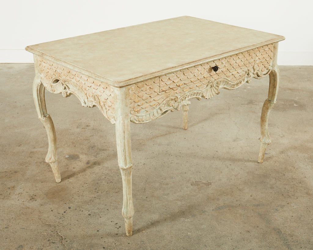 Hendrix Allardyce Rococo Style Lacquered Library Table Desk