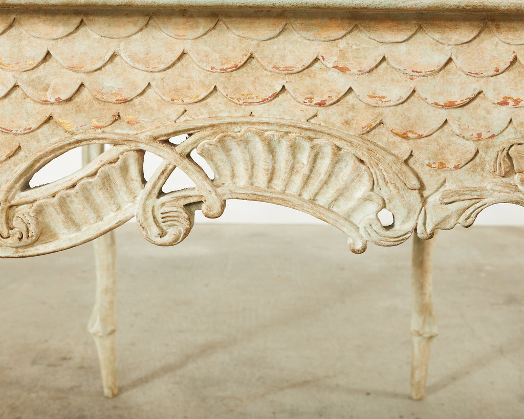 Hendrix Allardyce Rococo Style Lacquered Library Table Desk