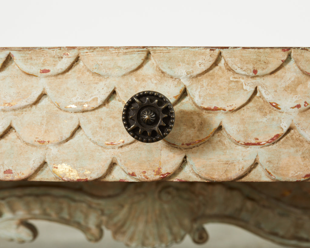 Hendrix Allardyce Rococo Style Lacquered Library Table Desk