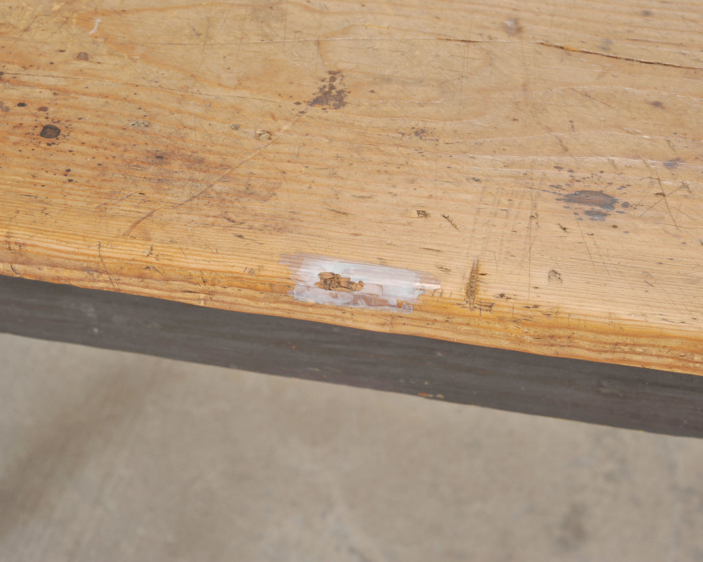 Rustic Country French Provincial Pine Farmhouse Dining Table