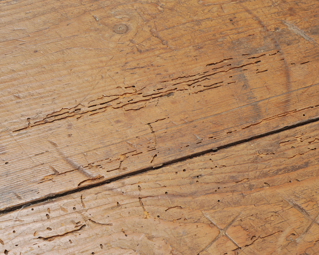 Rustic Country French Provincial Pine Farmhouse Dining Table