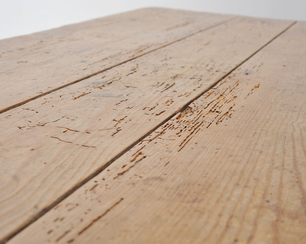 Rustic Country French Provincial Pine Farmhouse Dining Table