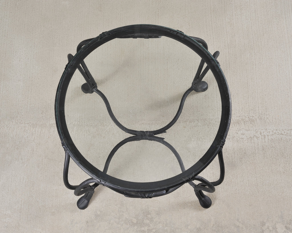 Rose Tarlow Style Twig Iron Faux Bois Garden Drinks Table