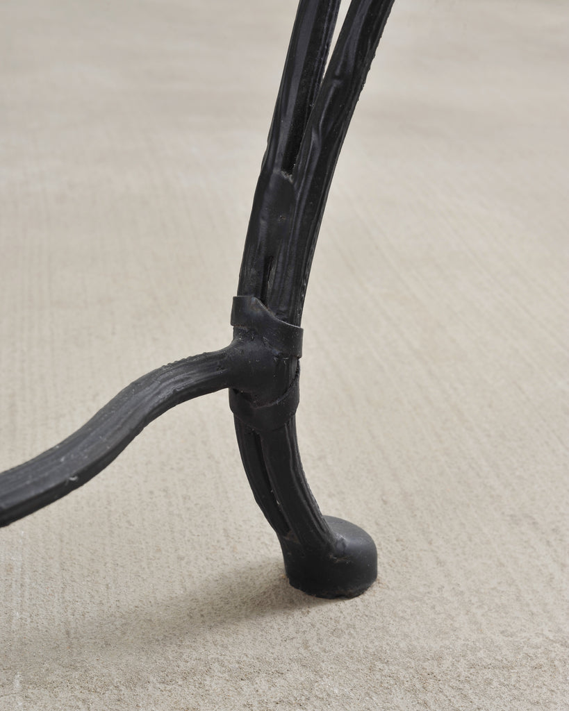 Rose Tarlow Style Twig Iron Faux Bois Garden Drinks Table