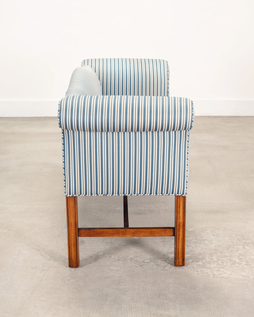 Georgian Chippendale Style Mahogany Upholstered Window Bench