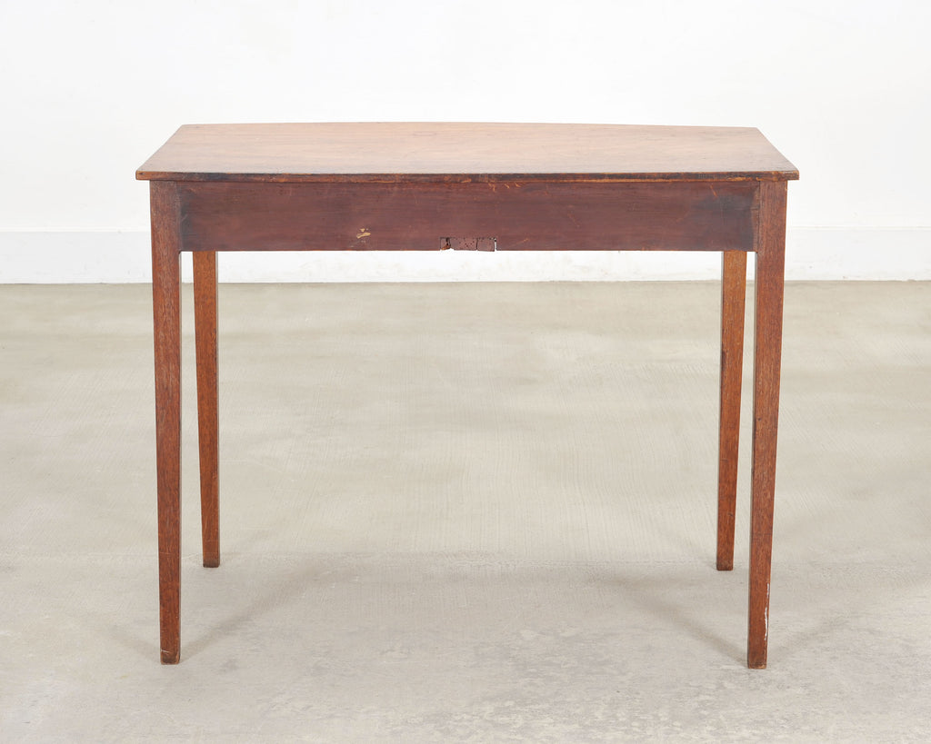 19th C. English Regency Bow Front Side Table or Small Desk