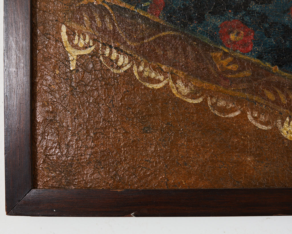 Spanish Colonial Cuzco School Madonna Virgin Mary Painting