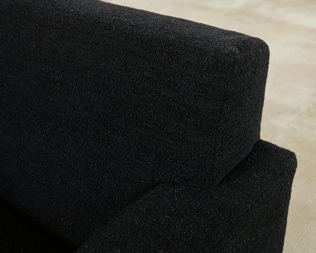 Ralph Lauren Pryce Club Chair Polished Steel Sled Feet