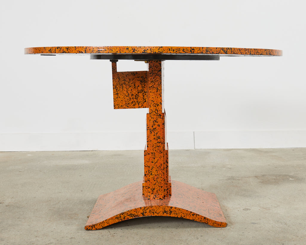 Art Deco Speckled Center Table by Artist Ira Yeager