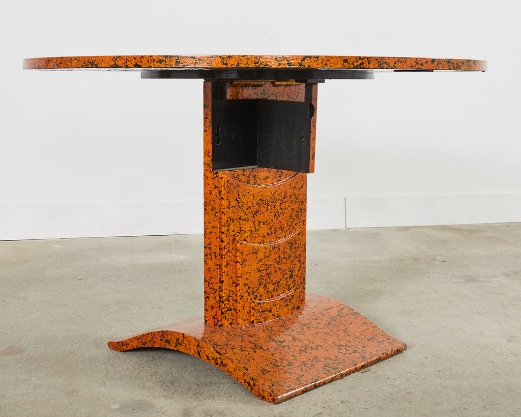 Art Deco Speckled Center Table by Artist Ira Yeager