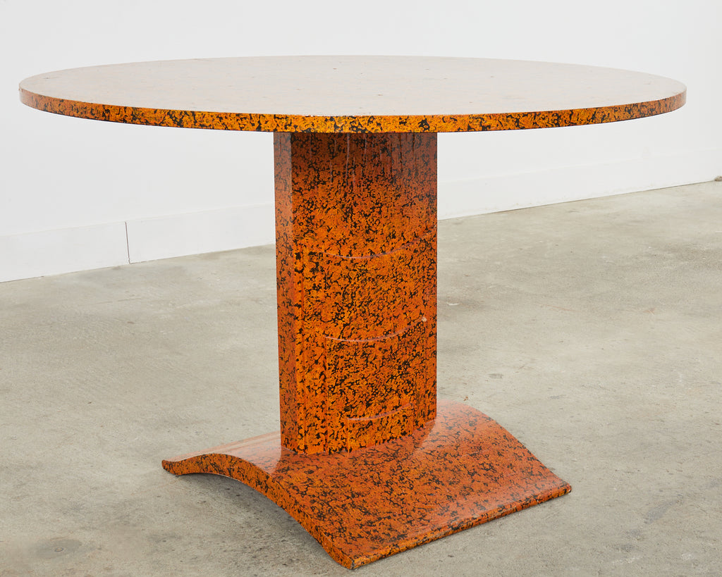 Art Deco Speckled Center Table by Artist Ira Yeager