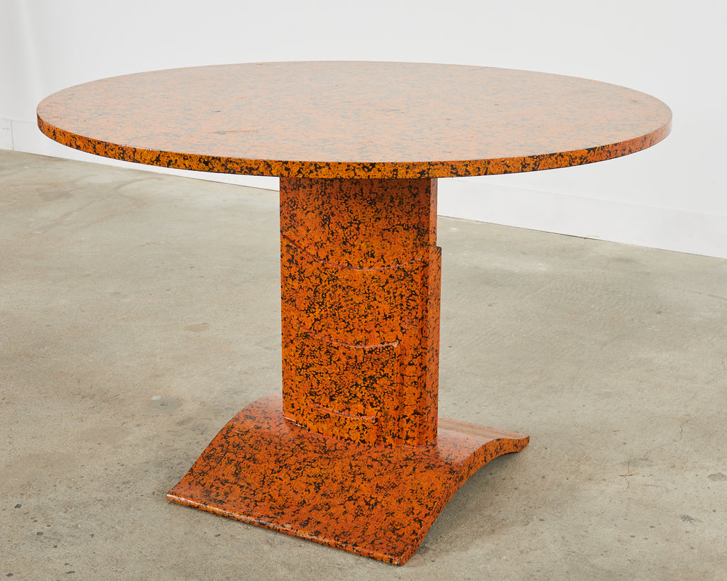 Art Deco Speckled Center Table by Artist Ira Yeager
