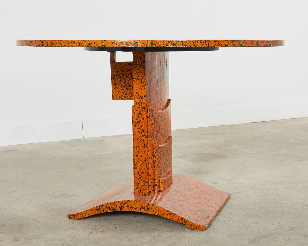 Art Deco Speckled Center Table by Artist Ira Yeager